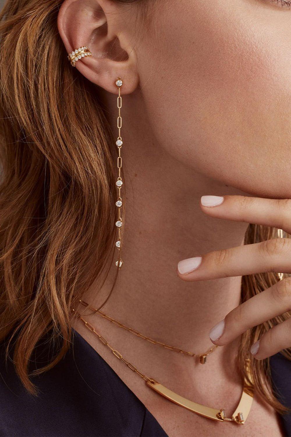 NOUVEL HERITAGE-Evening GM Classic Earrings-WHITE GOLD