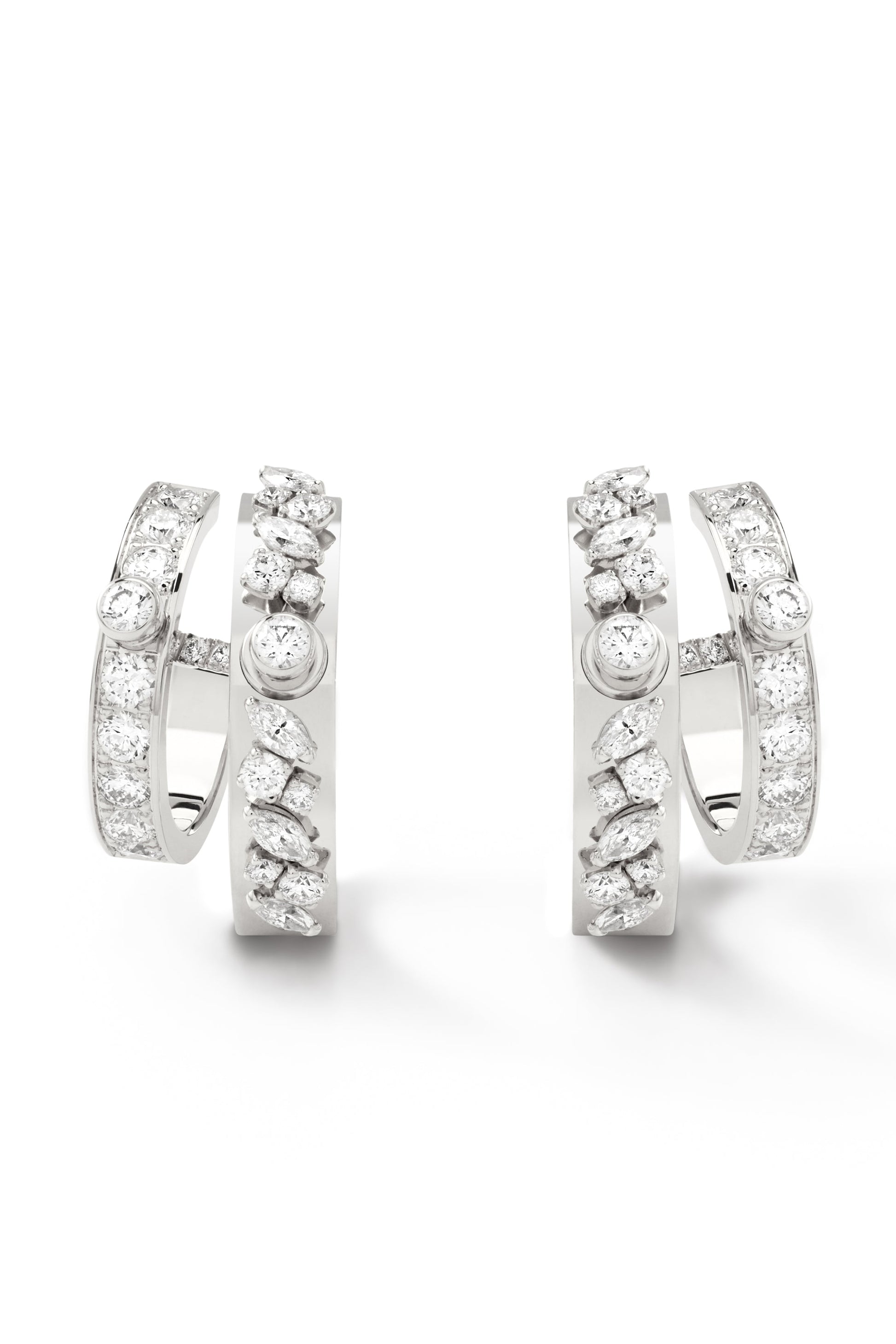 Under The Stars Mood Hoop Earrings - White Gold-WHITE GOLD-JEWELRYFINE JEWELEARRING-NOUVEL HERITAGE