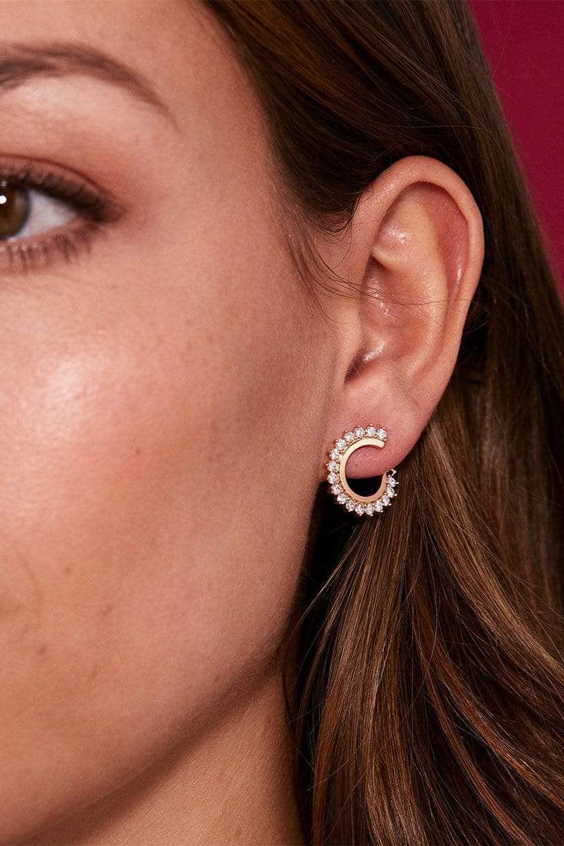 NOUVEL HERITAGE-Diamond Vendome Earrings-YELLOW GOLD