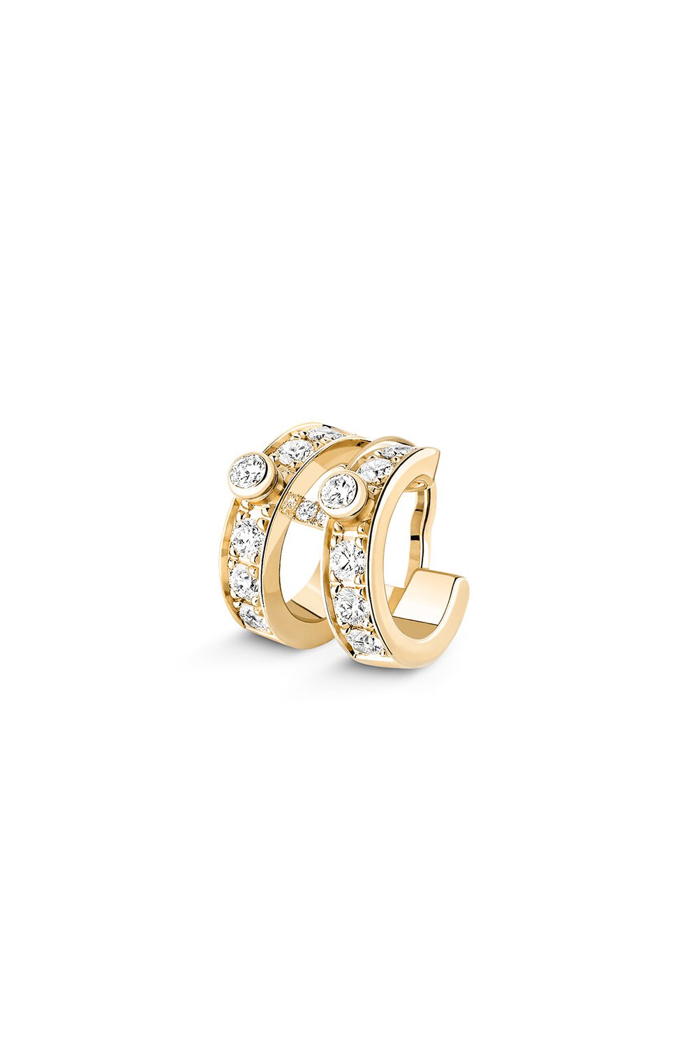 NOUVEL HERITAGE-Eternity Tuxedo Ear Clip-YELLOW GOLD