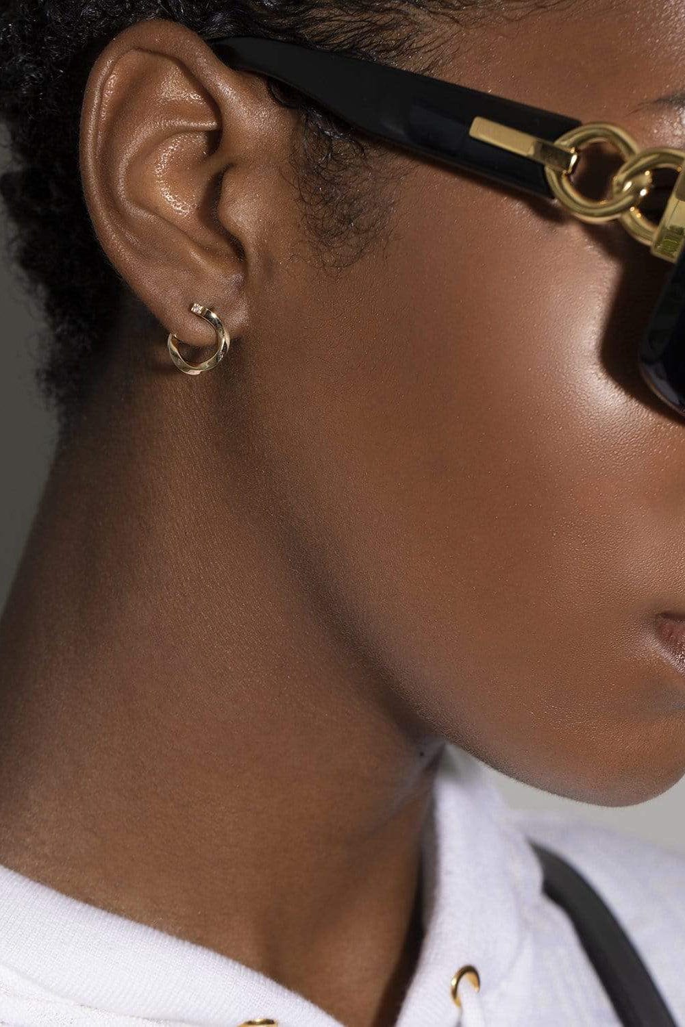 NOUVEL HERITAGE-Gold Thread Hoops-YELLOW GOLD