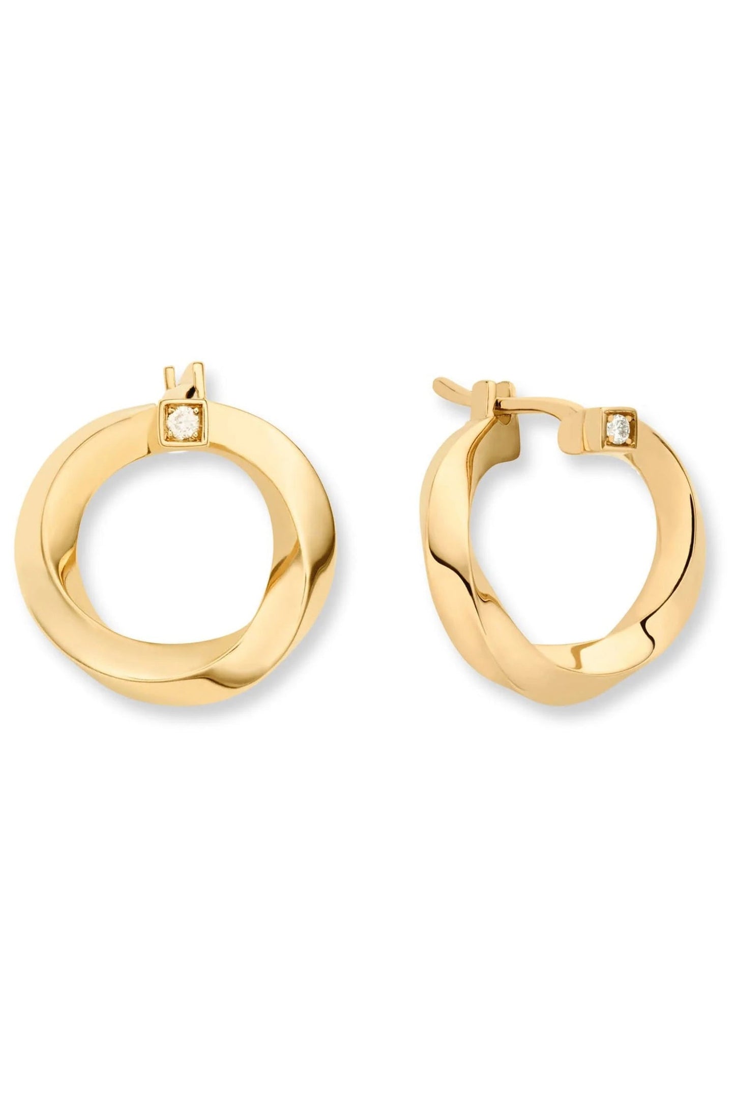 NOUVEL HERITAGE-Gold Thread Hoops-YELLOW GOLD
