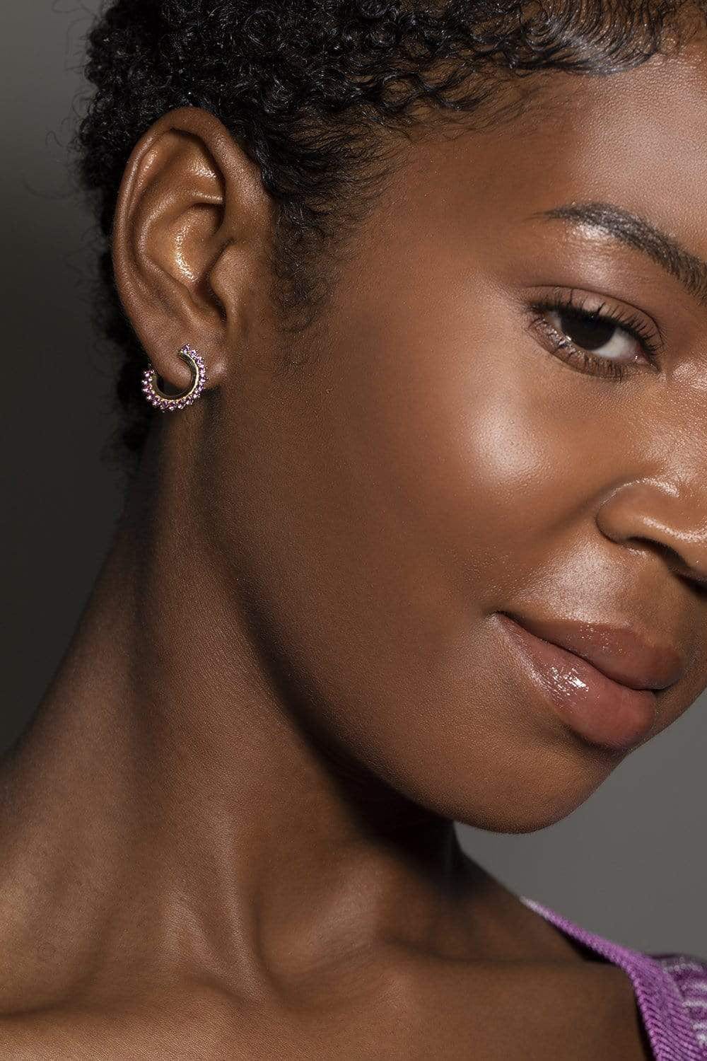 NOUVEL HERITAGE-Vendome Pink Sapphire Earrings-YELLOW GOLD