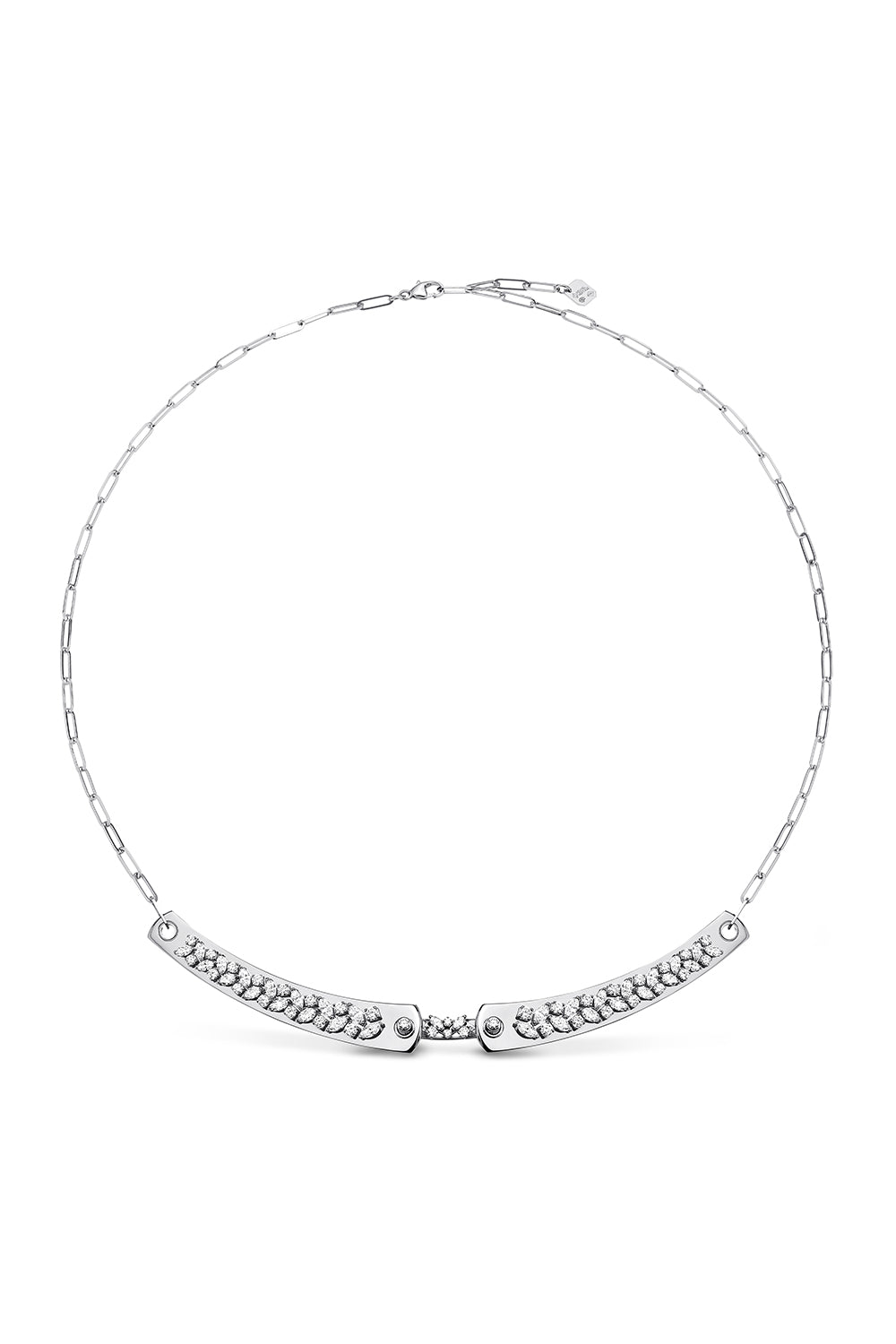 NOUVEL HERITAGE-Soirée Mood Necklace - White Gold-WHITE GOLD