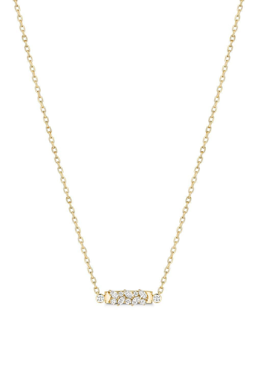 Diamond Soirée Mood Necklace - Yellow Gold-YELLOW GOLD-JEWELRYFINE JEWELNECKLACE O-NOUVEL HERITAGE