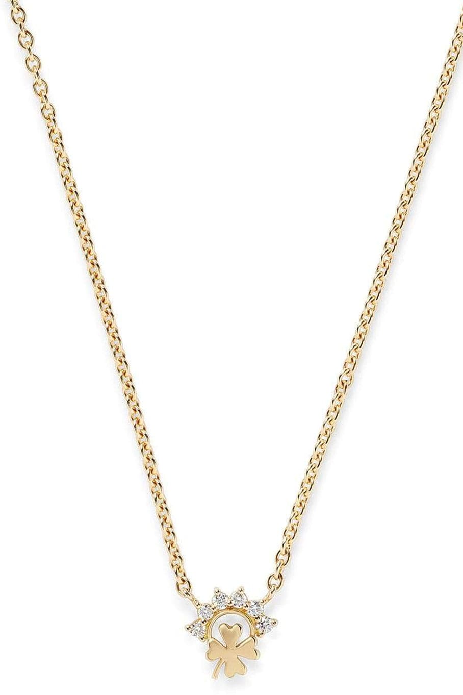 NOUVEL HERITAGE-Small Mystic Diamond Luck Necklace-YELLOW GOLD