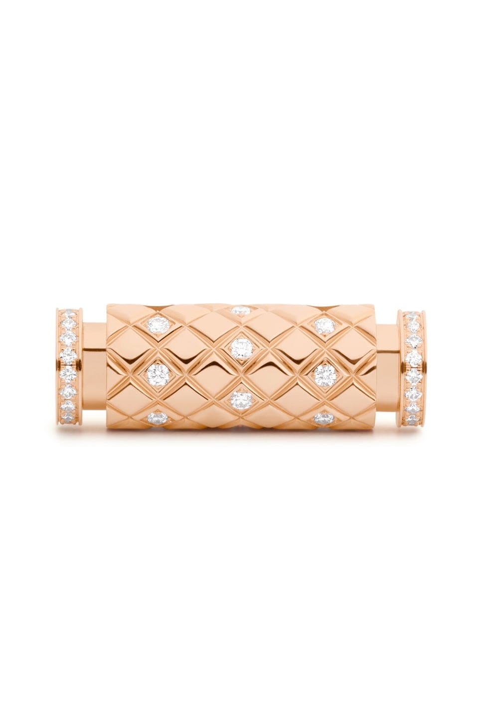 NOUVEL HERITAGE-Semi Pave Latch Pendant-ROSE GOLD