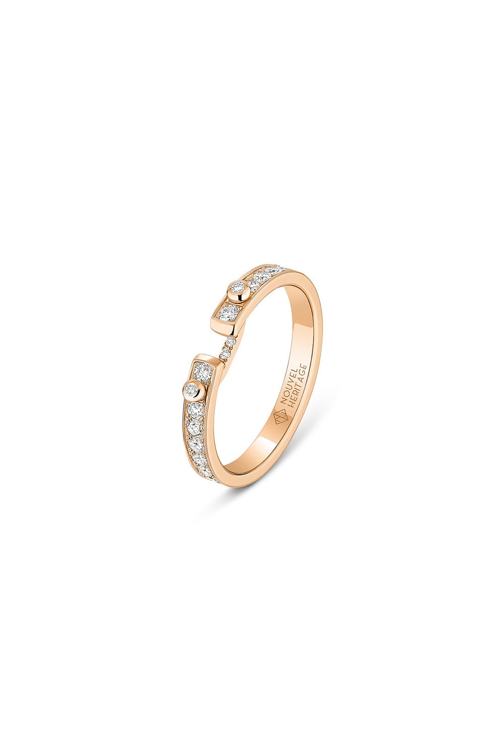 NOUVEL HERITAGE-Eternity Tuxedo PM Mood Ring-ROSE GOLD