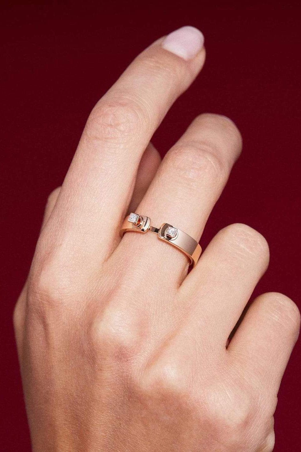 NOUVEL HERITAGE-Dinner Date Mood Ring-ROSE GOLD