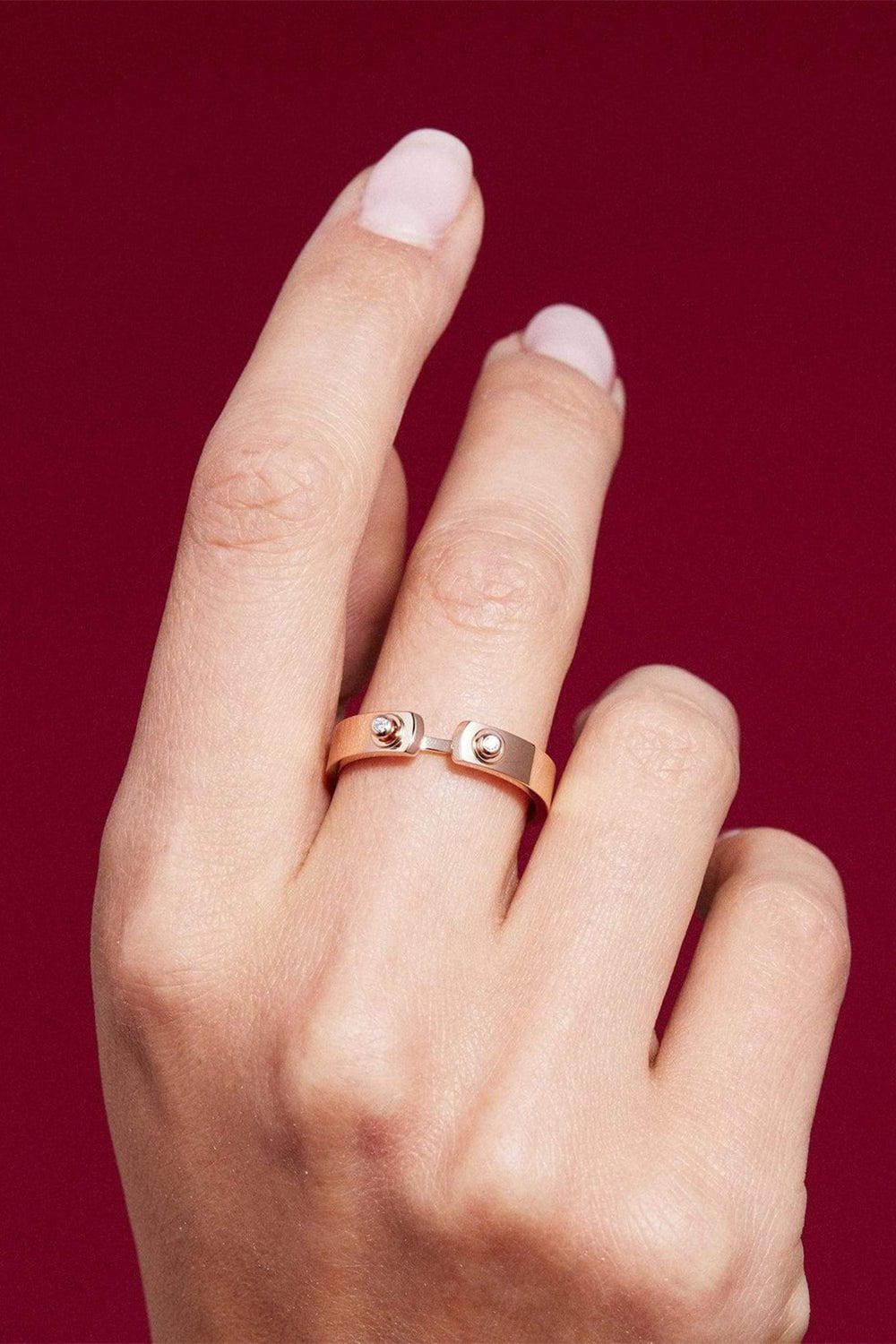 NOUVEL HERITAGE-Monday Morning Mood Ring-ROSE GOLD