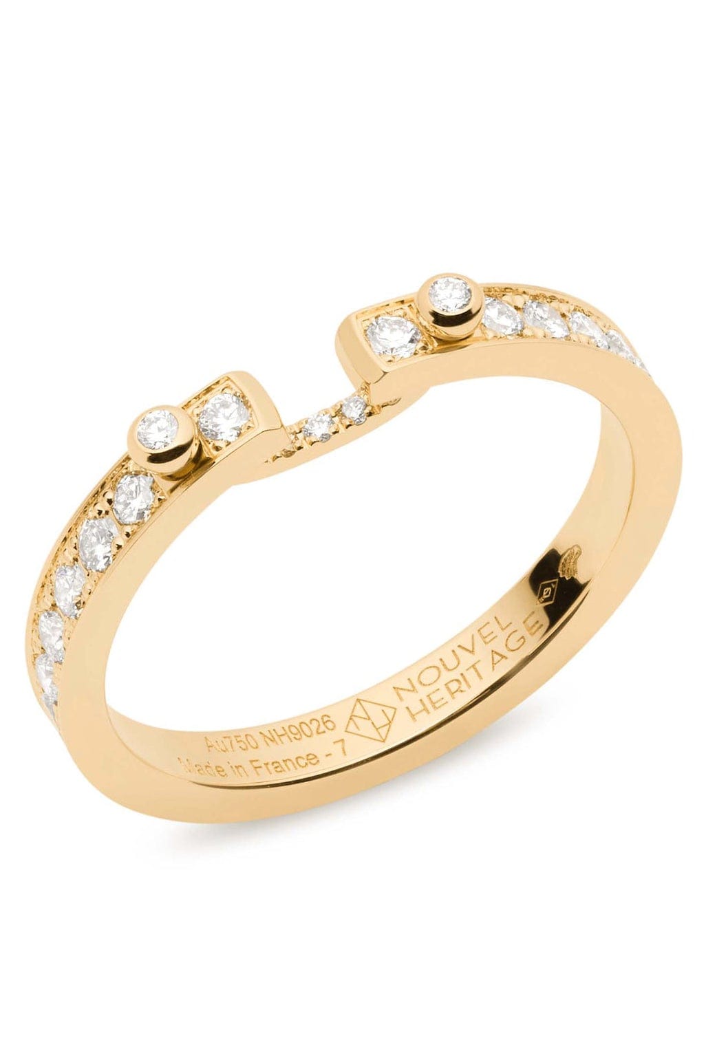 NOUVEL HERITAGE-Tuxedo Eternity Mood Ring-