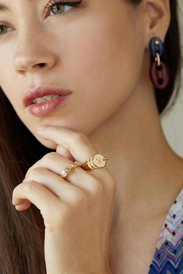 NOUVEL HERITAGE-Sparkles Gold Ring-YELLOW GOLD
