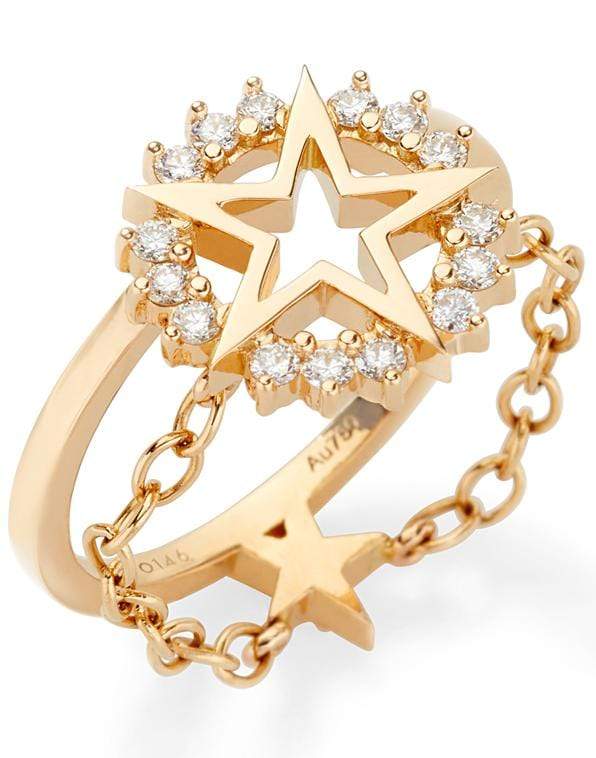 NOUVEL HERITAGE-Medium Star Ring-YELLOW GOLD