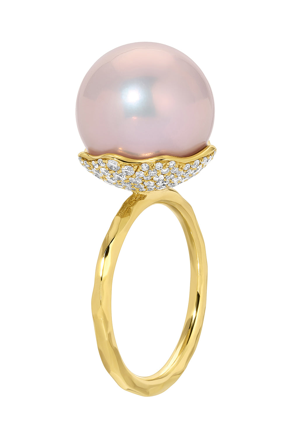  Pink Pearl Diamond Orb Ring-YELLOW GOLD-7-JEWELRYFINE JEWELRING-OCTAVIA ELIZABETH 