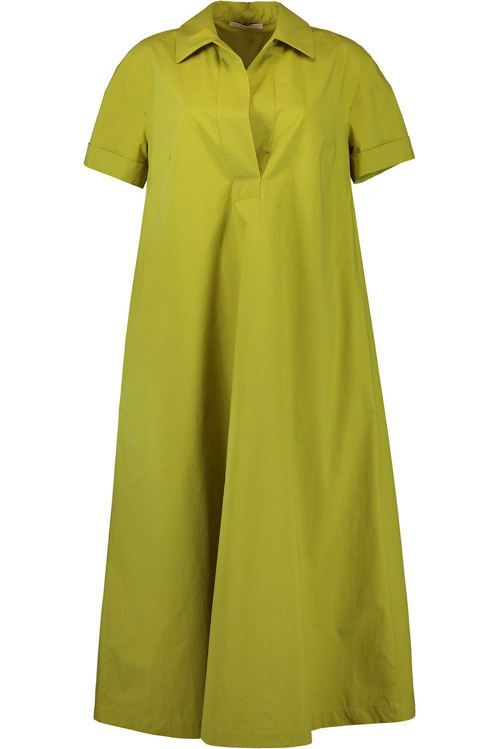 ODEEH-Short Sleeve Shirt Dress - Limetta-