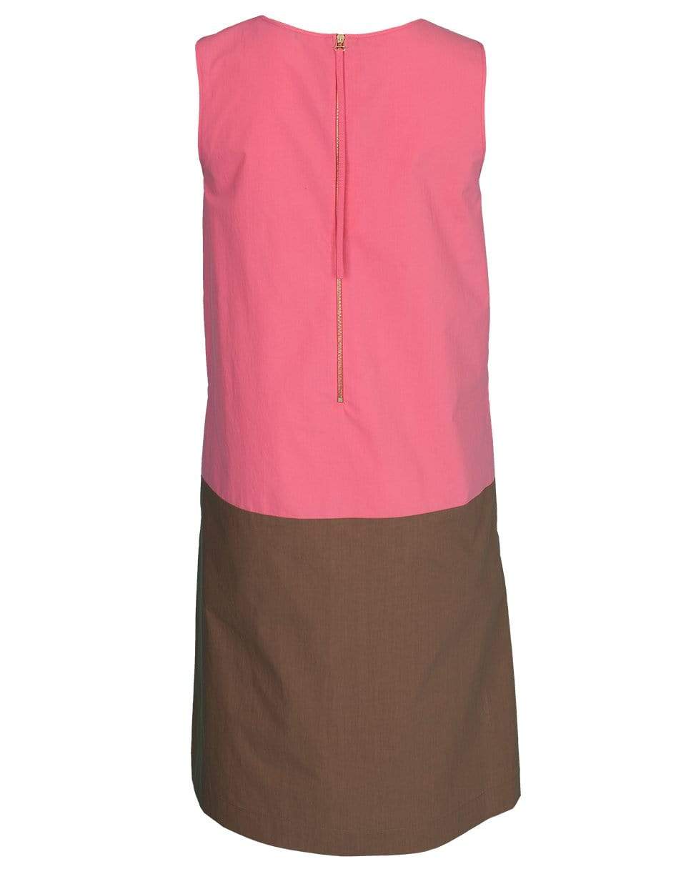 ODEEH-Sleeveless Colorblock Dress-
