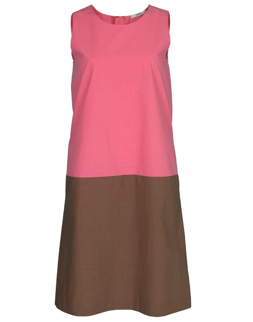 ODEEH-Sleeveless Colorblock Dress-