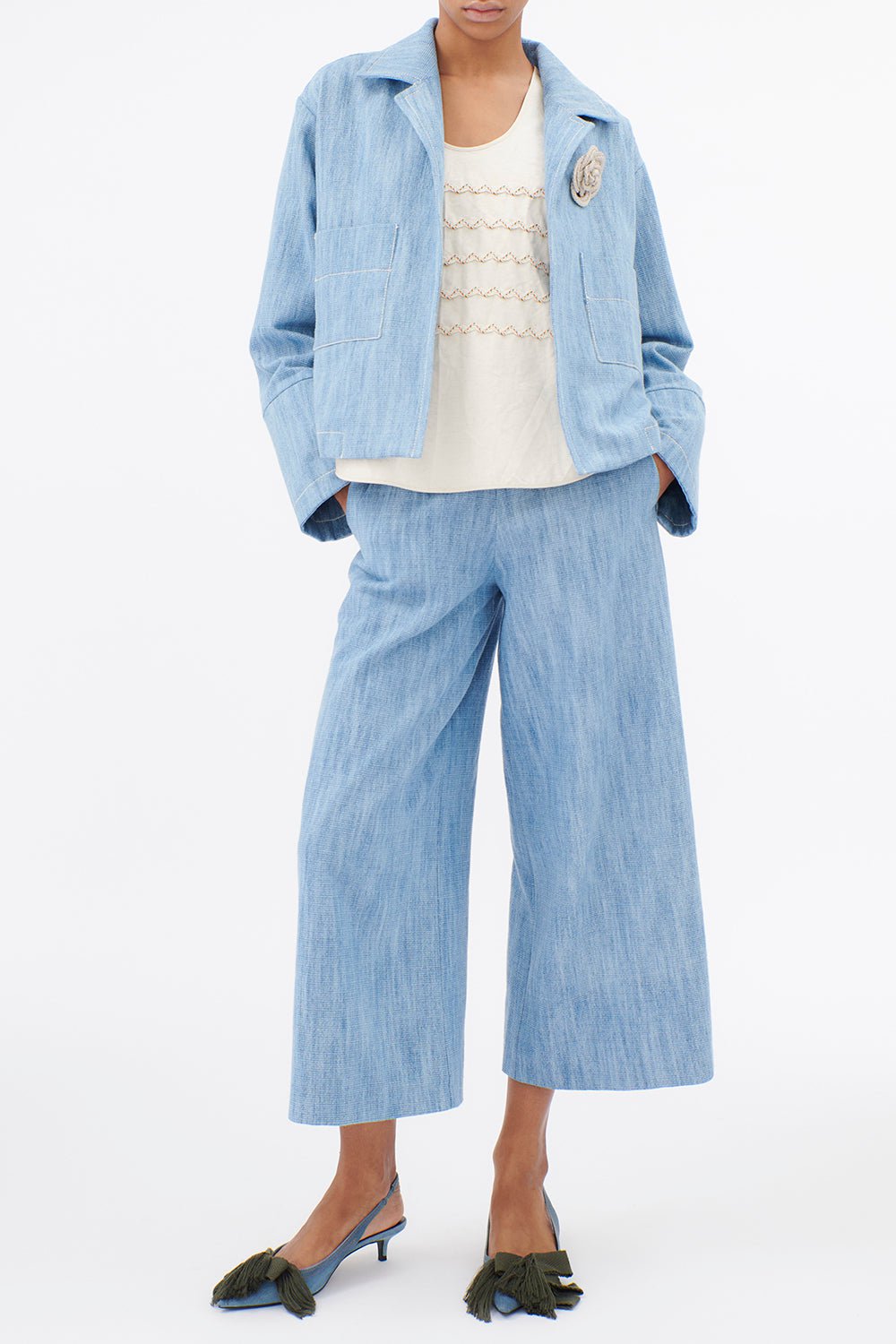ODEEH-Wide Leg Pants-