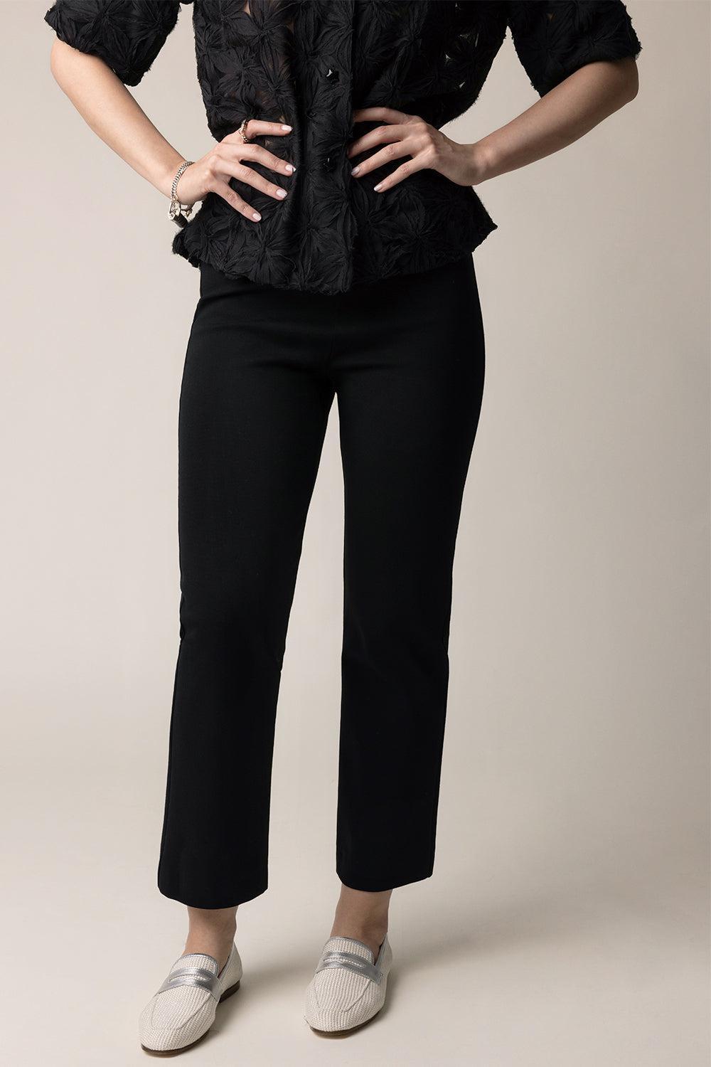 Crop Pant - Jet Black-JET BLK-32-CLOTHINGPANTCROPPED-ODEEH