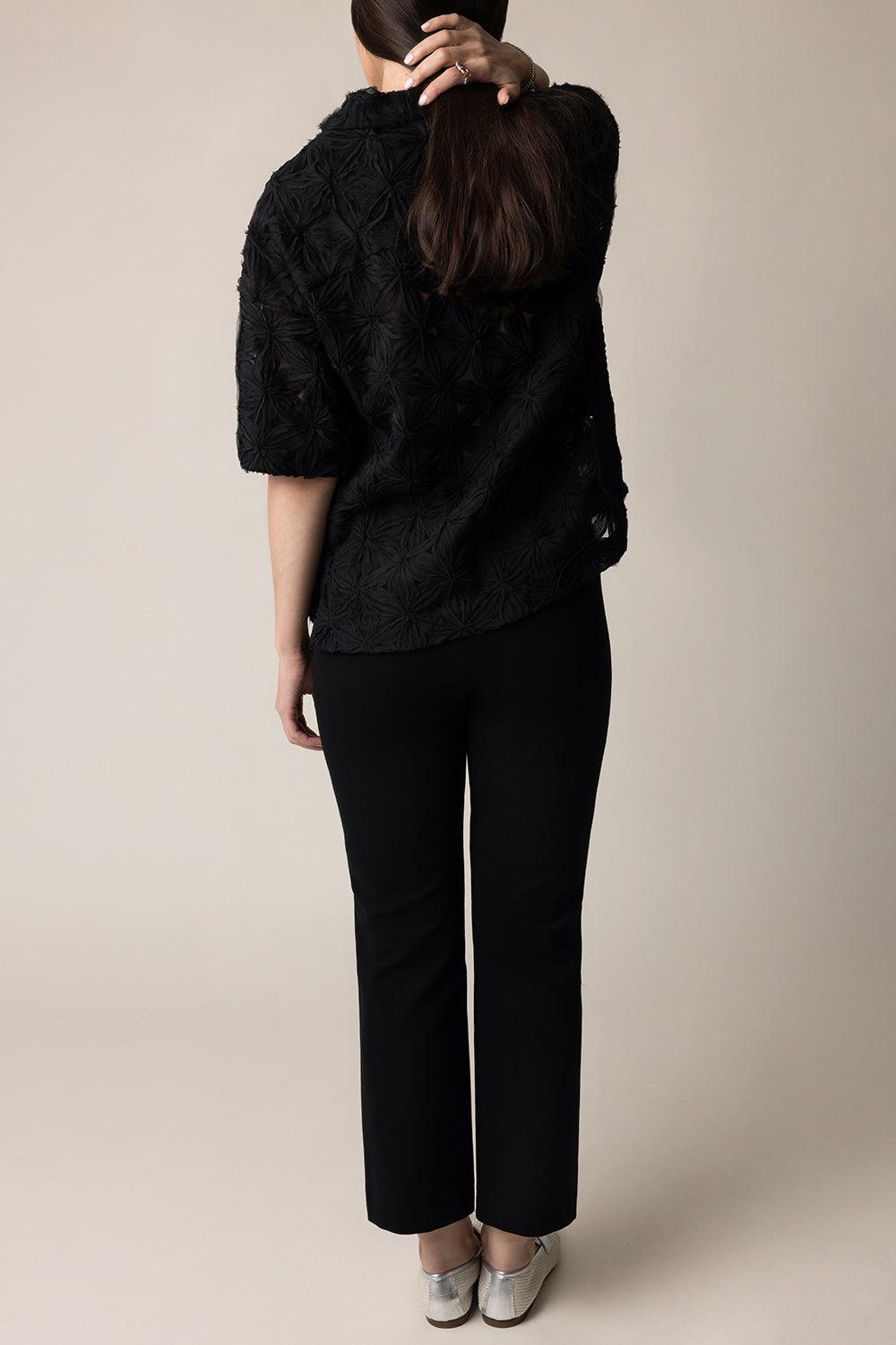 Crop Pant - Jet Black-JET BLK-32-CLOTHINGPANTCROPPED-ODEEH