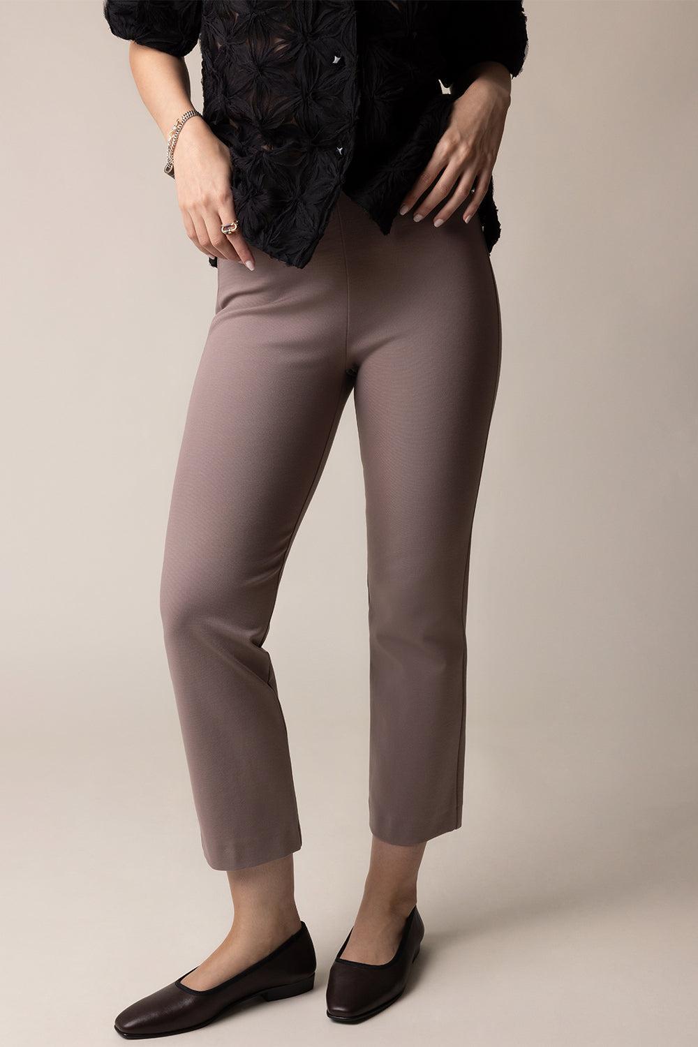 Crop Pant - Taupe-TAUPE-32-CLOTHINGPANTCROPPED-ODEEH