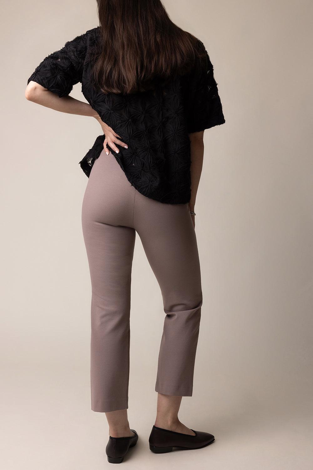 Crop Pant - Taupe-TAUPE-32-CLOTHINGPANTCROPPED-ODEEH