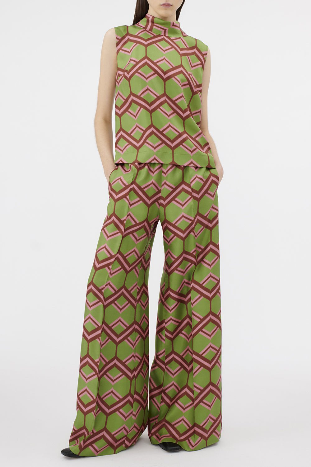 ODEEH-Wide Leg Pant-