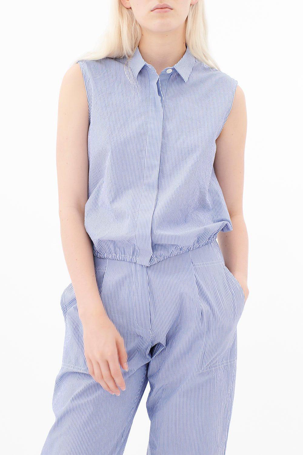 ODEEH-Sleeveless Collar Top-