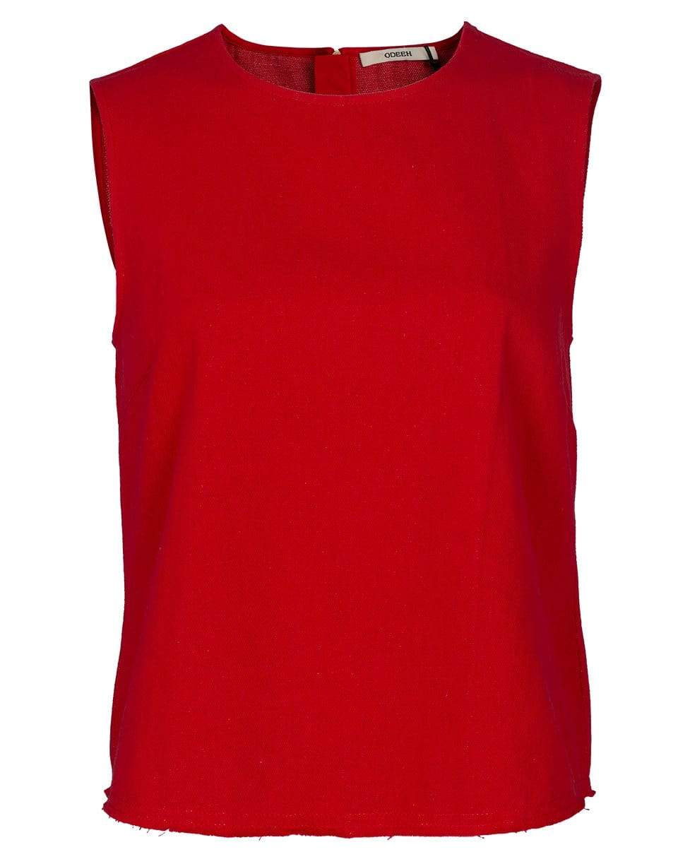 ODEEH-Sleeveless Boxy Top-