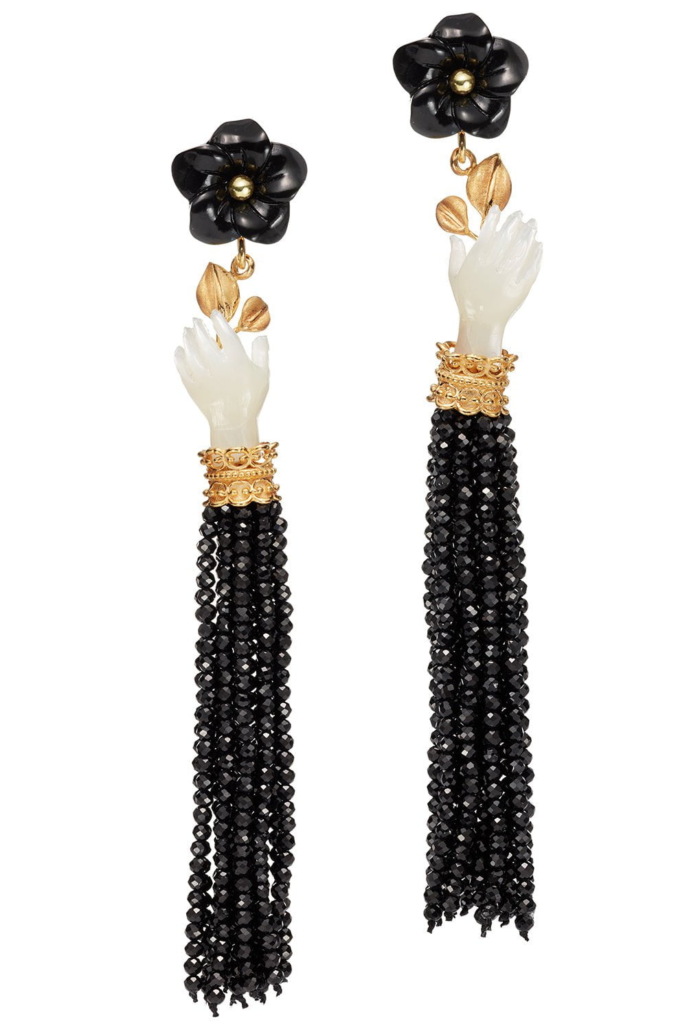 OF RARE ORIGIN-Bloom Earrings - Black-BLACK
