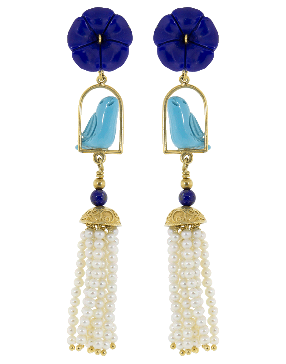 OF RARE ORIGIN-Swinger Earrings-BLUE/TRQ
