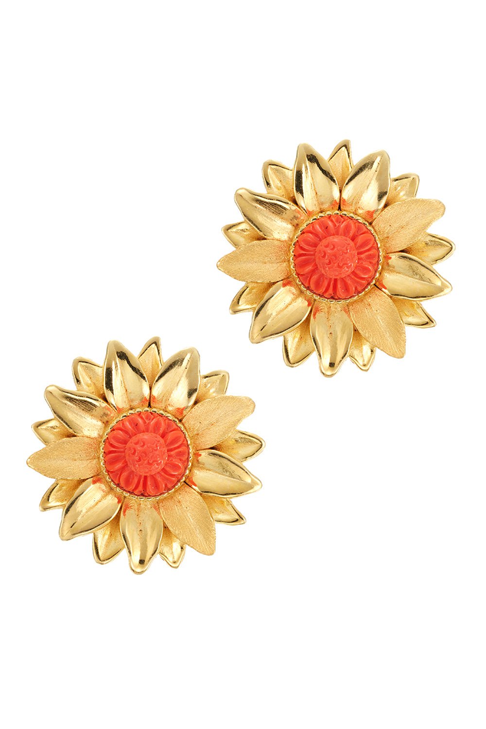 OF RARE ORIGIN-Mini Limoncello Stud Earrings-CORAL