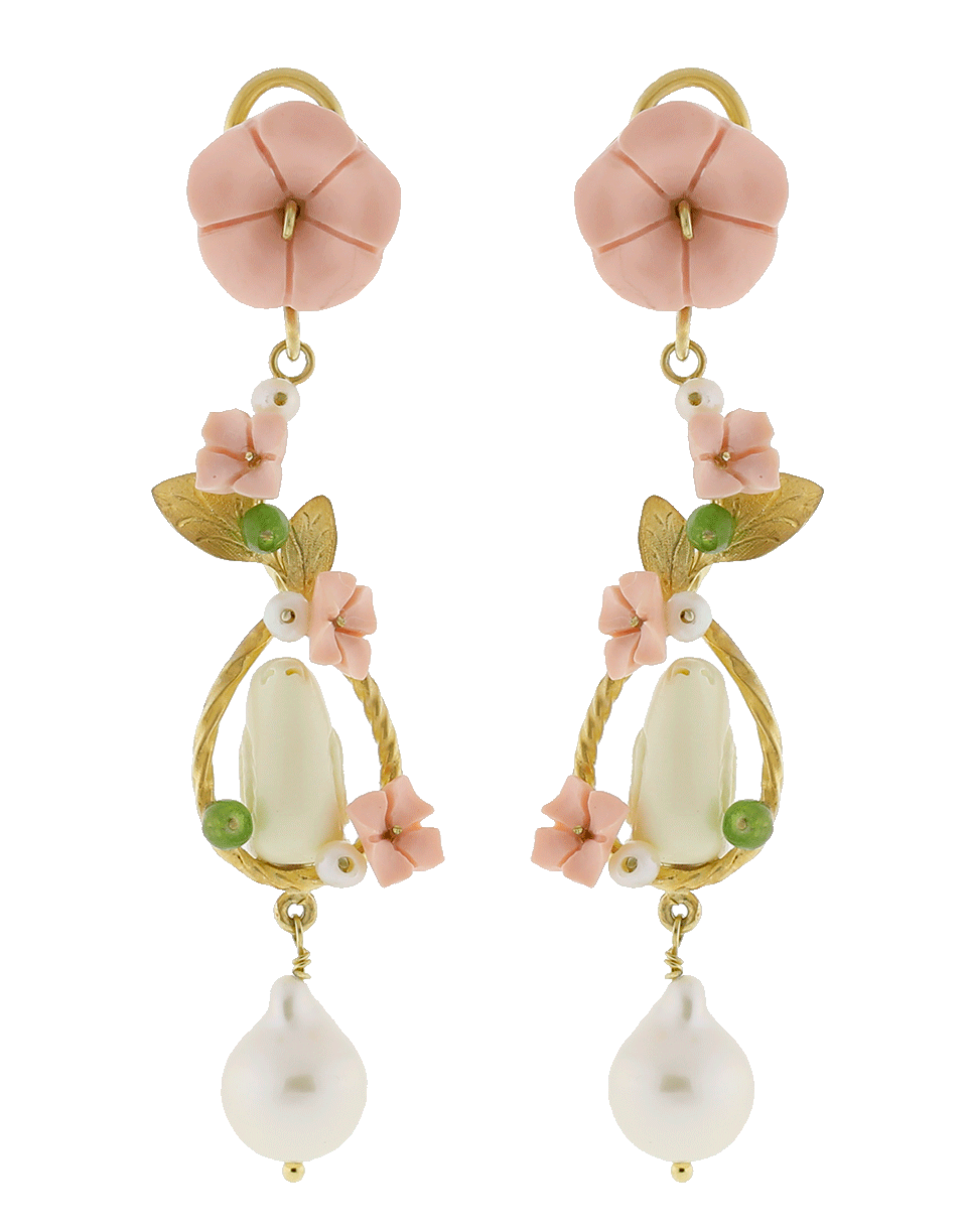 OF RARE ORIGIN-Starling On Ring Earrings-PNK/PRL