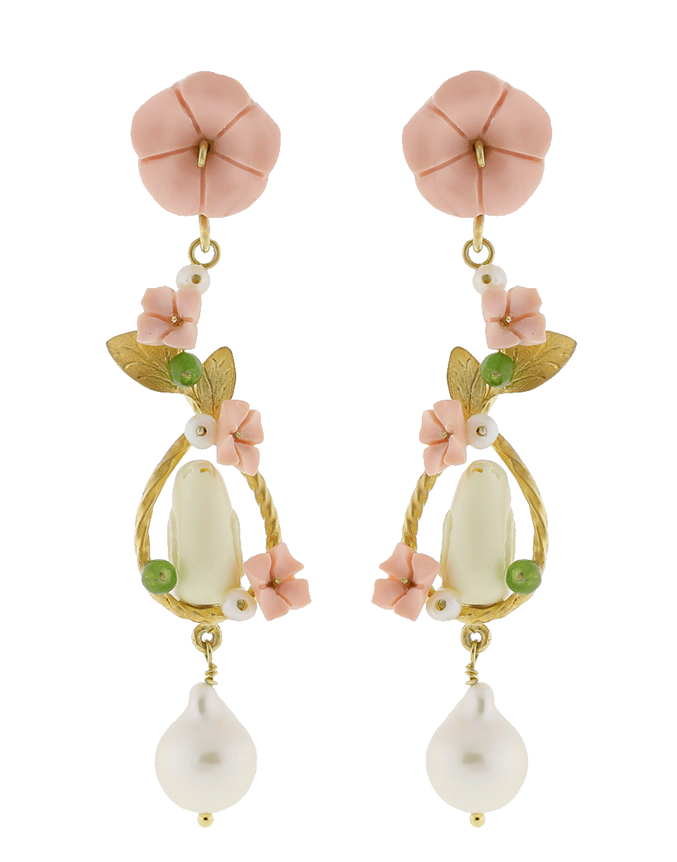 OF RARE ORIGIN-Starling On Ring Earrings-PNK/PRL