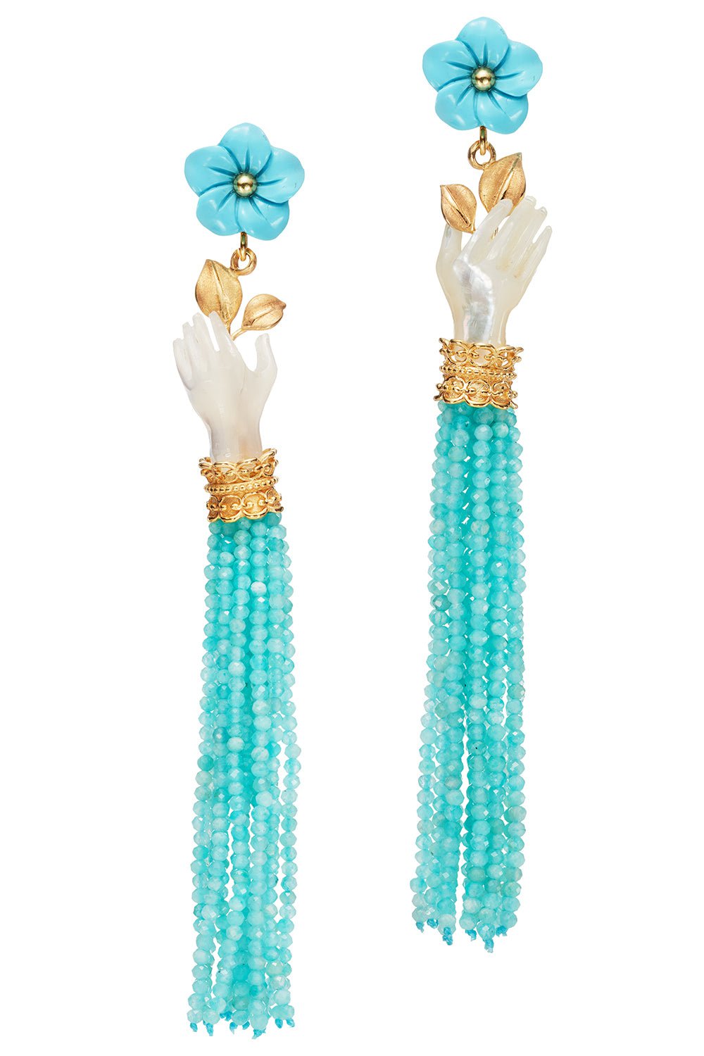 OF RARE ORIGIN-Bloom Earrings - Turquoise-TURQ
