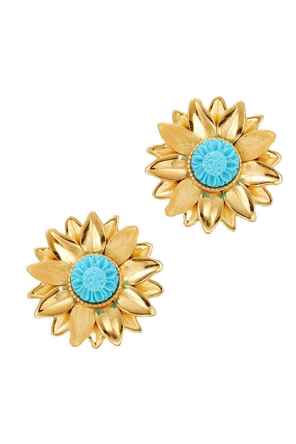 OF RARE ORIGIN-Mini Limoncello Stud Earrings-TURQUOIS