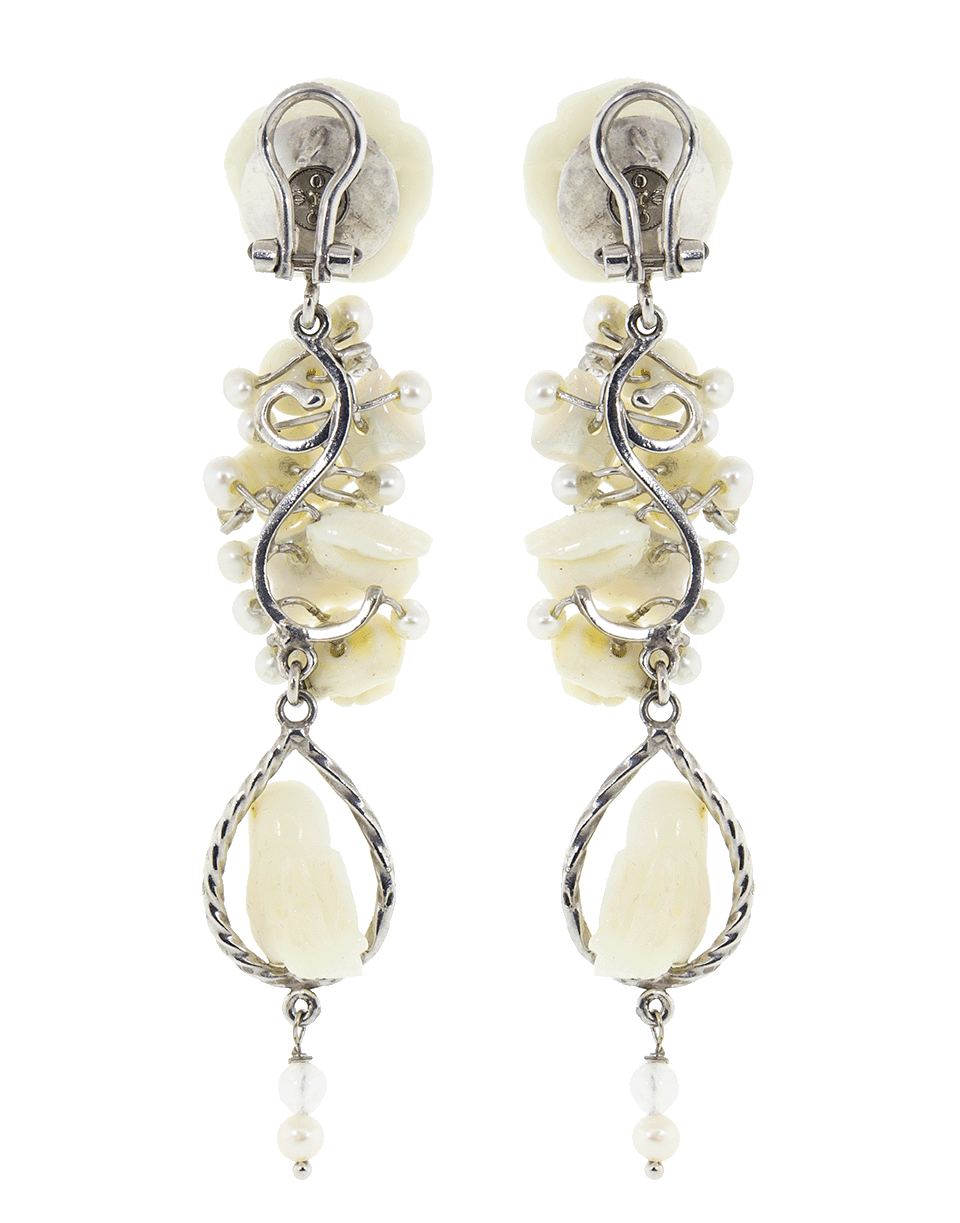OF RARE ORIGIN-Western Bridal Earrings-WHITE