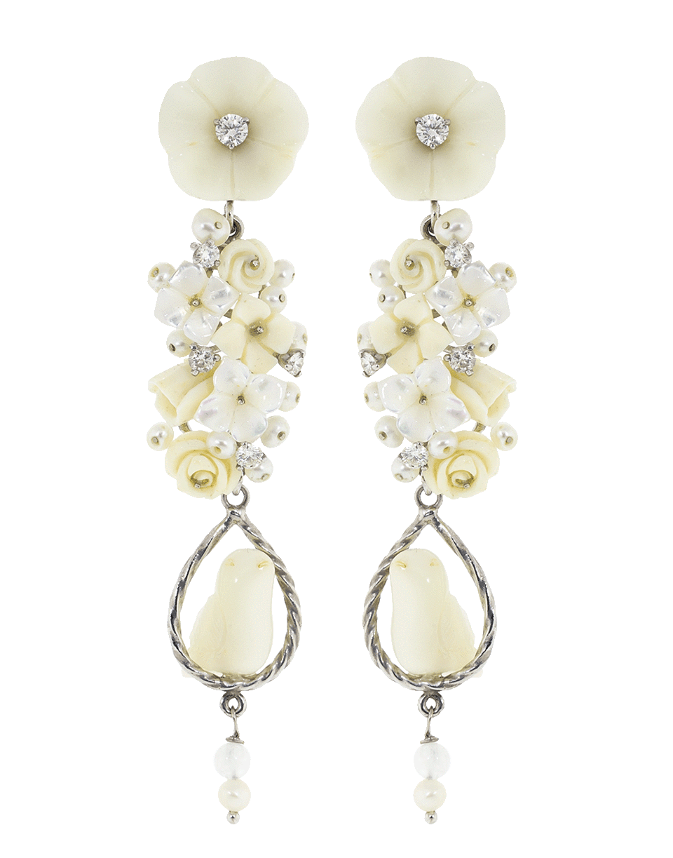 OF RARE ORIGIN-Western Bridal Earrings-WHITE