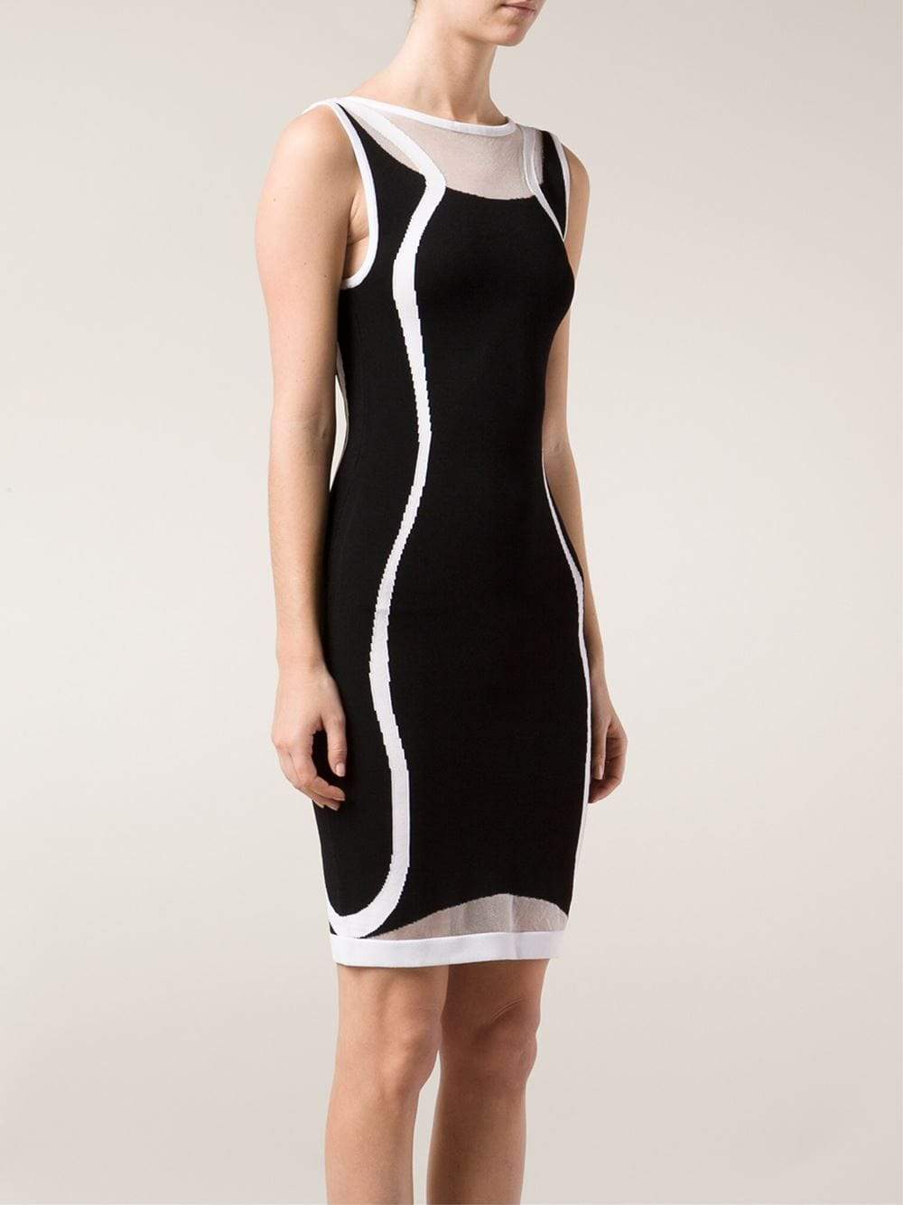 OHNE TITEL-Intarsia Tank Dress-