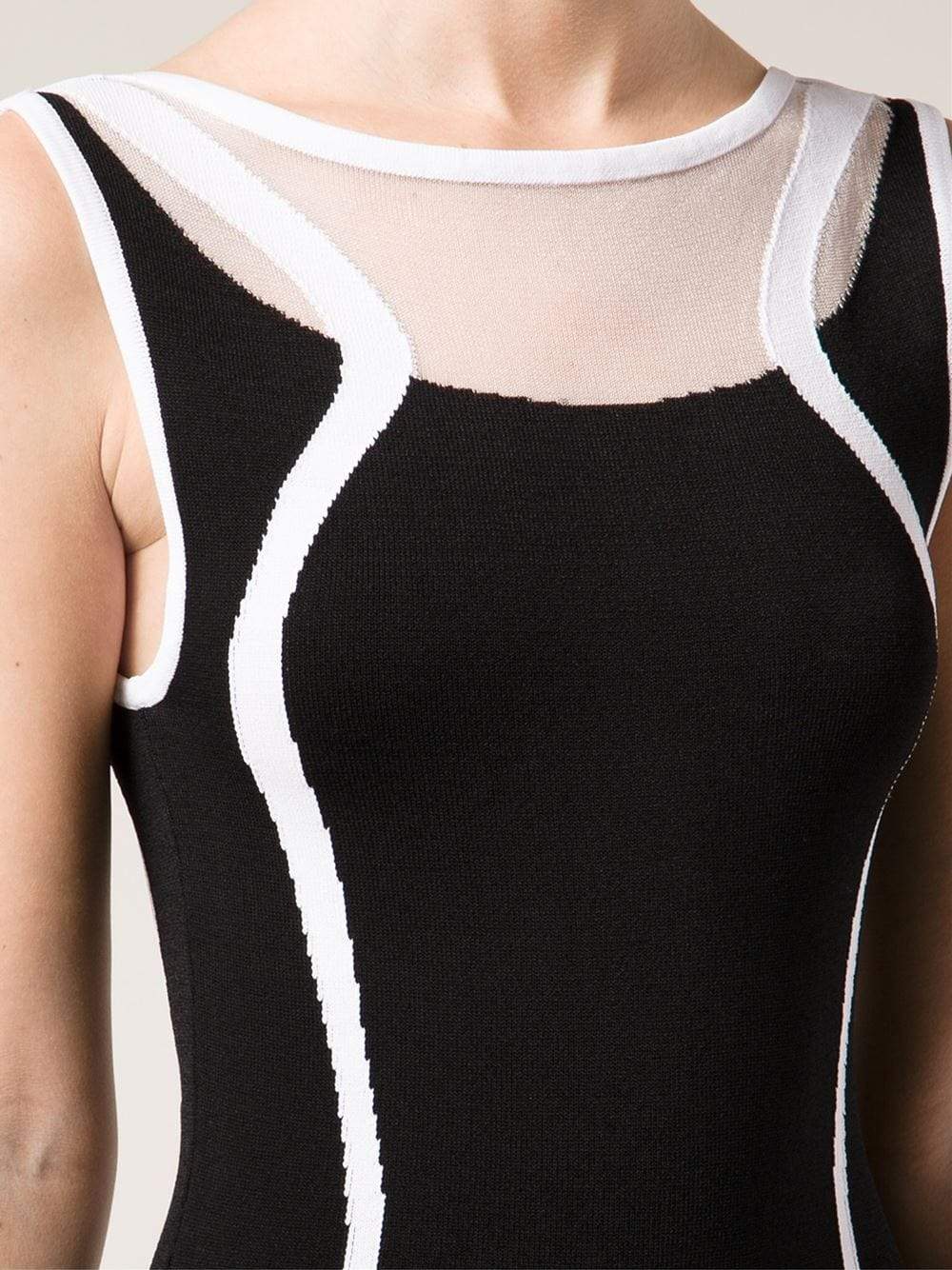 OHNE TITEL-Intarsia Tank Dress-
