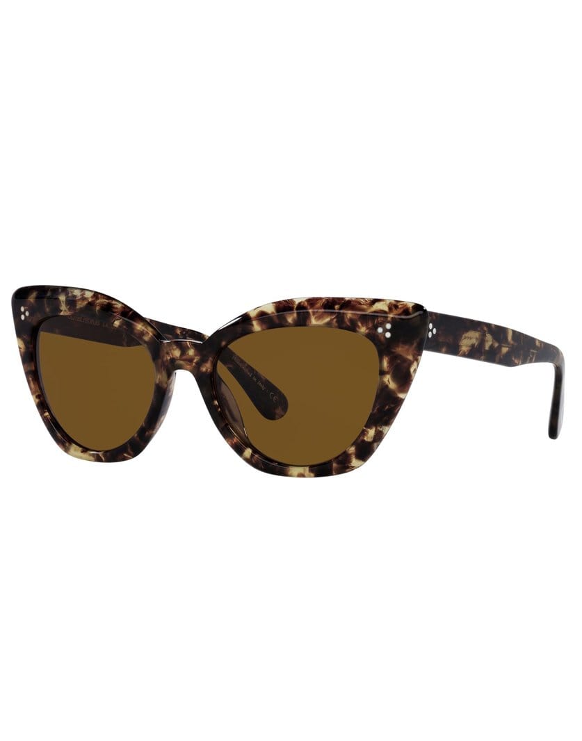 OLIVER PEOPLES-Brown Laiya Sunglasses-BROWN