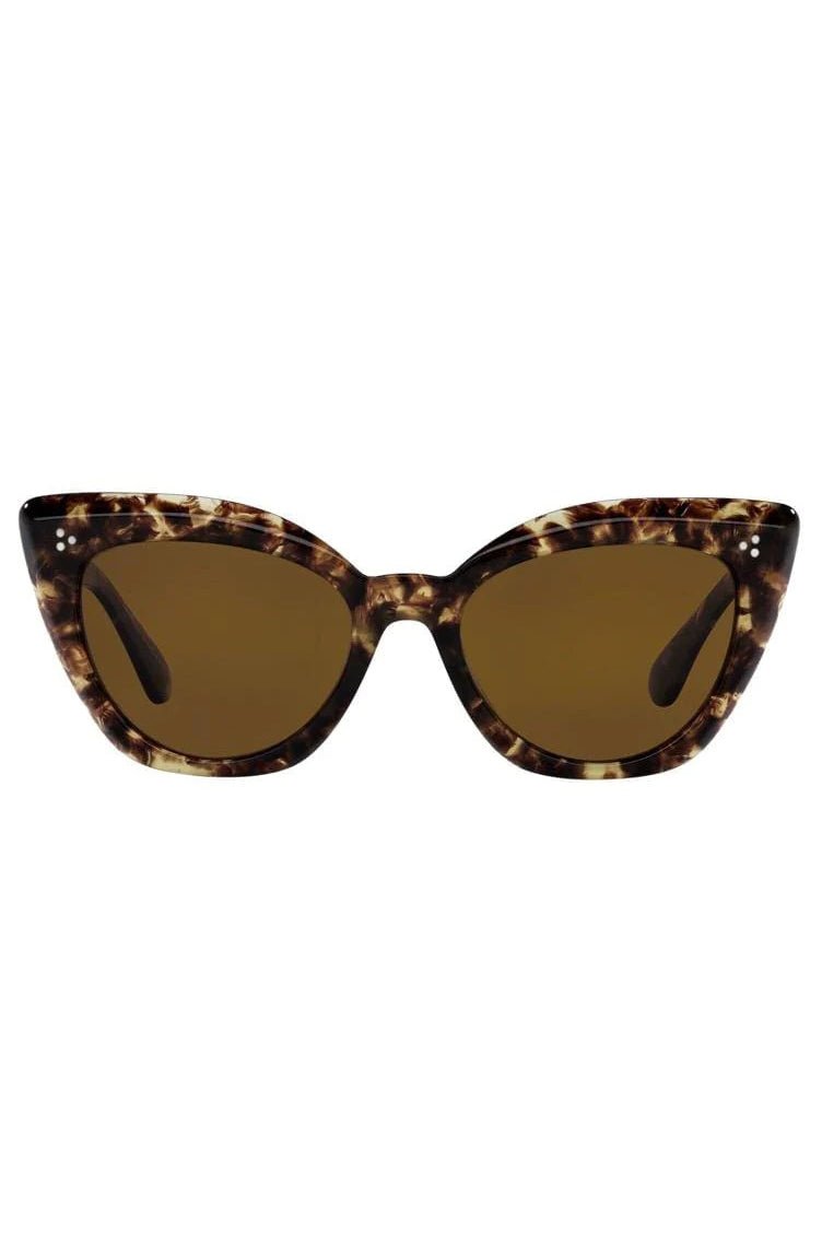 OLIVER PEOPLES-Brown Laiya Sunglasses-BROWN