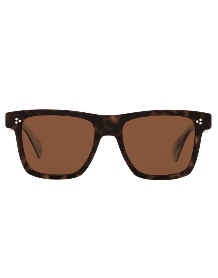 OLIVER PEOPLES-Horn Brown Casian Sunglasses-BROWN