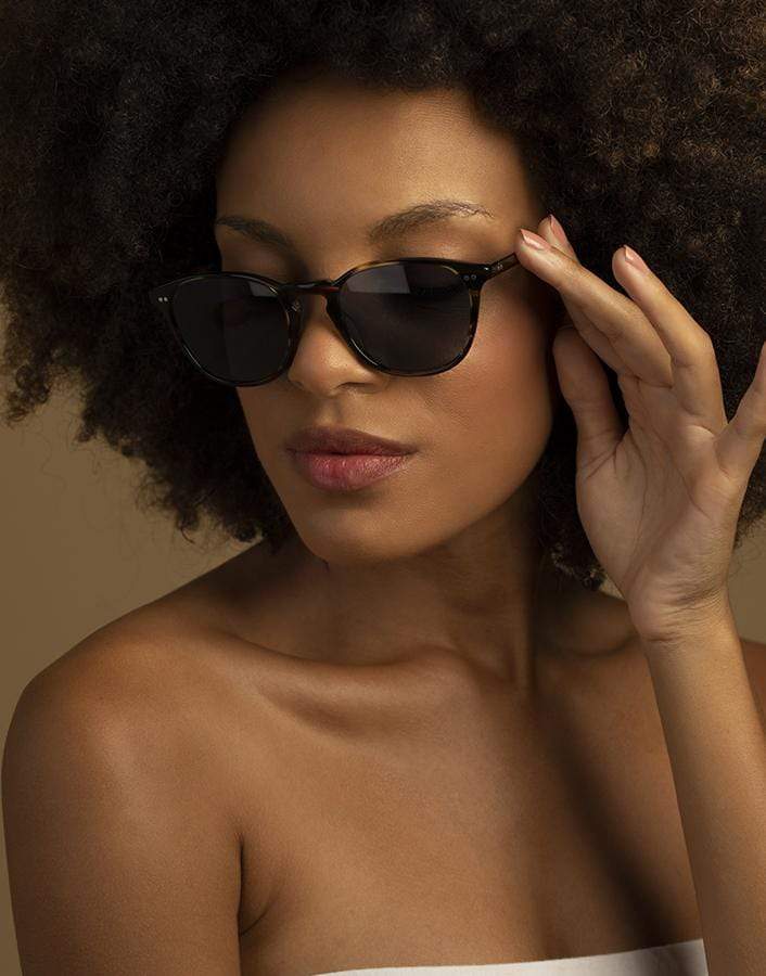 OLIVER PEOPLES-Blue Polarized Forman L.A. Sunglasses-COCO
