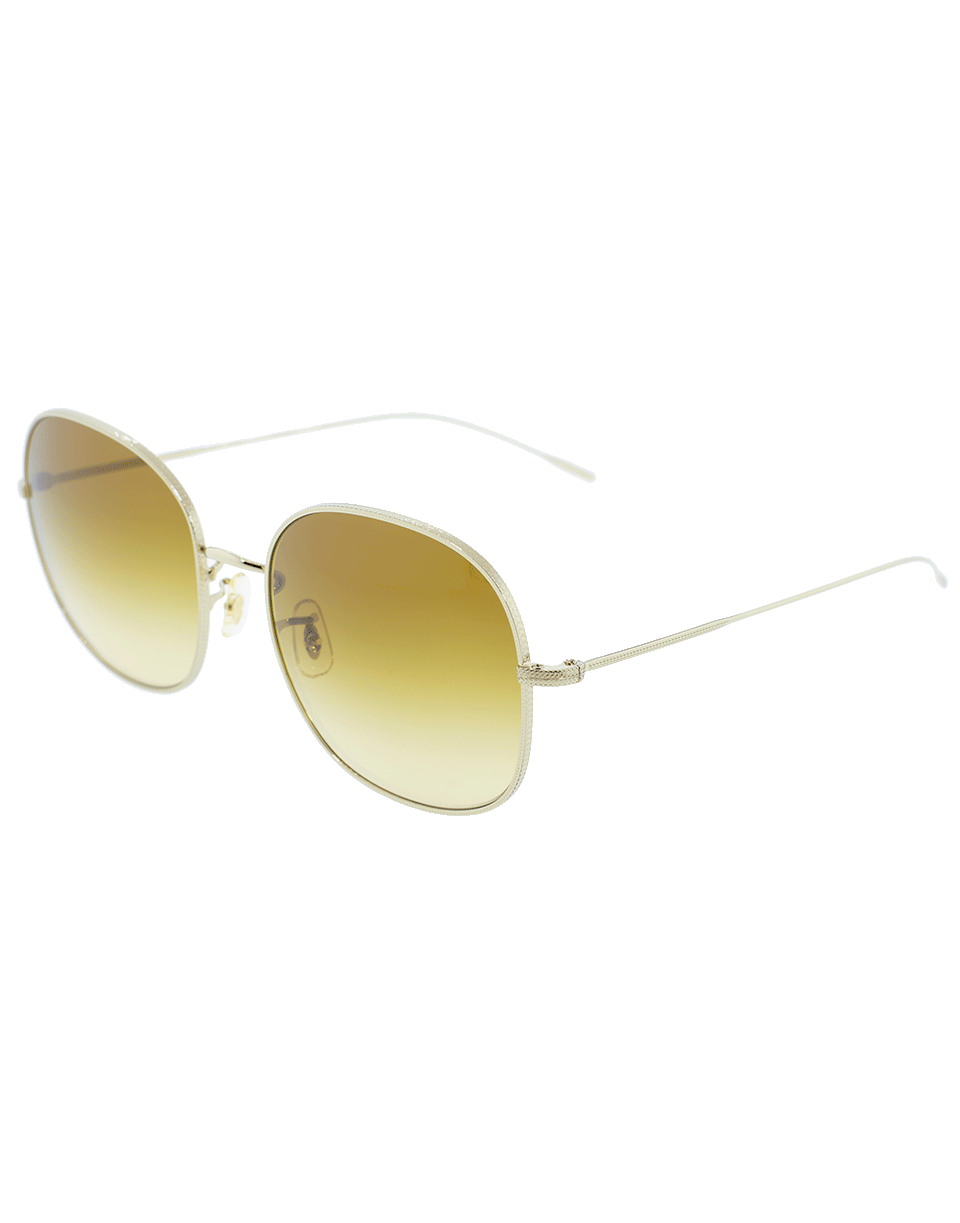 OLIVER PEOPLES-Gold and Amber Mehrie Sunglasses-GLD/AMBR