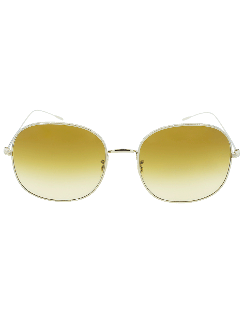 OLIVER PEOPLES-Gold and Amber Mehrie Sunglasses-GLD/AMBR