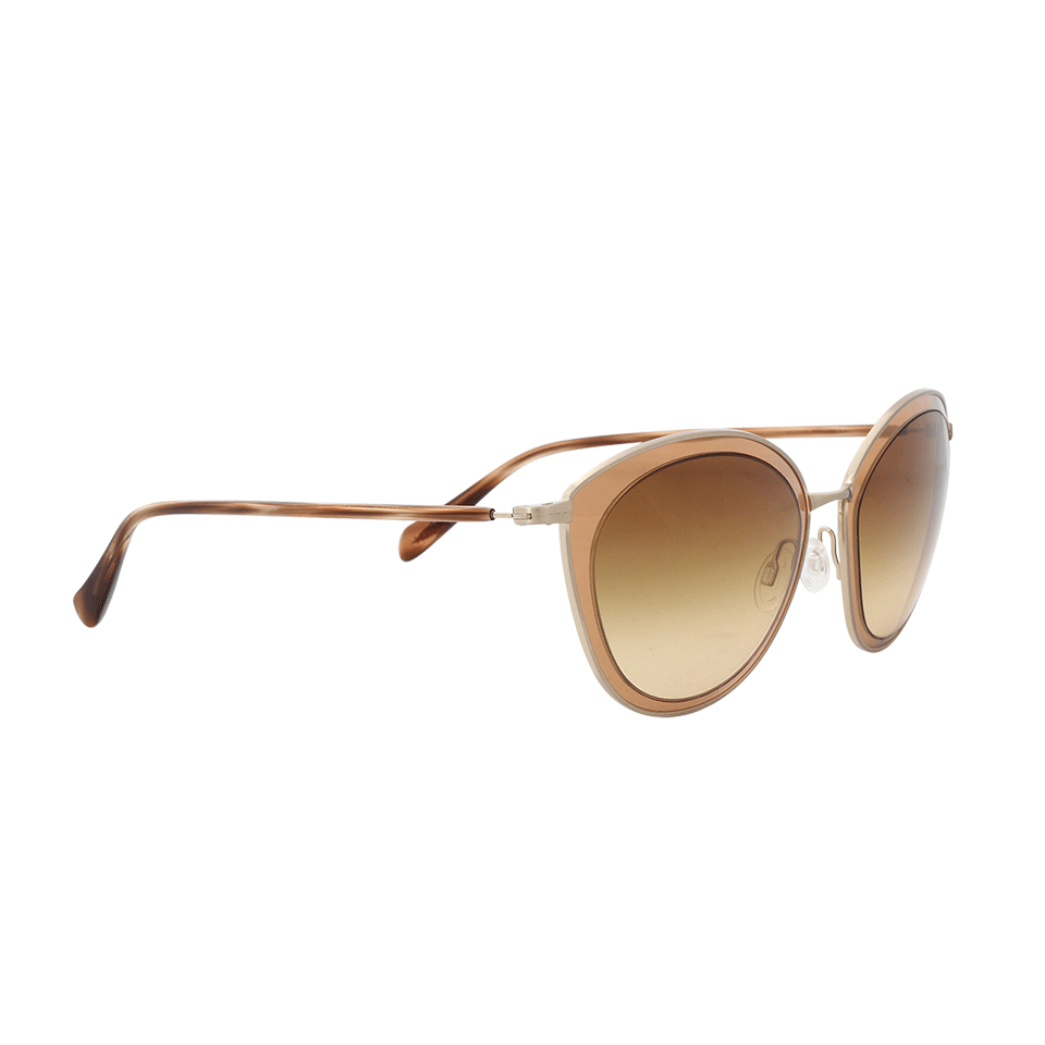 OLIVER PEOPLES-Gwynne Sunglasses-GLD/AMBR