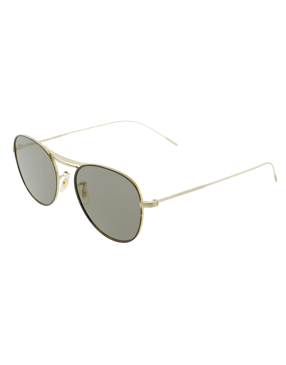 OLIVER PEOPLES-Cade Sunglasses-GLD/BLK