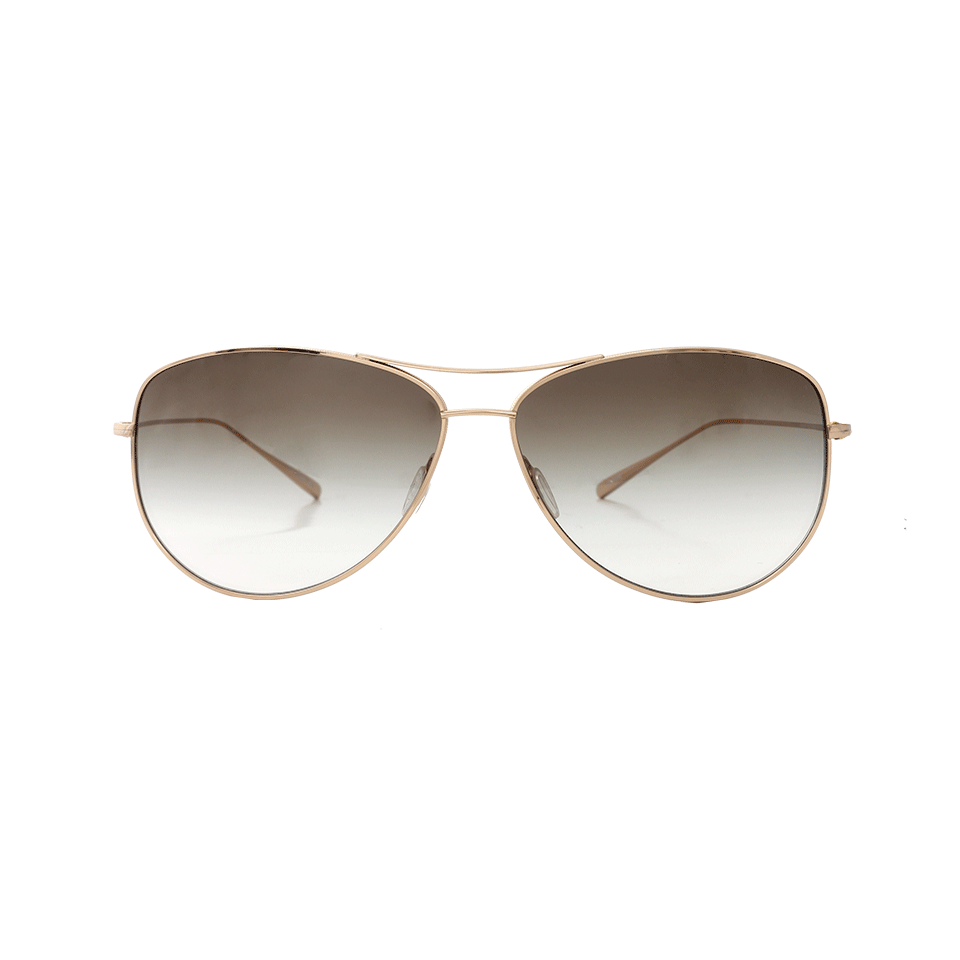OLIVER PEOPLES-Kempner Sunglasses-GLD/OLV