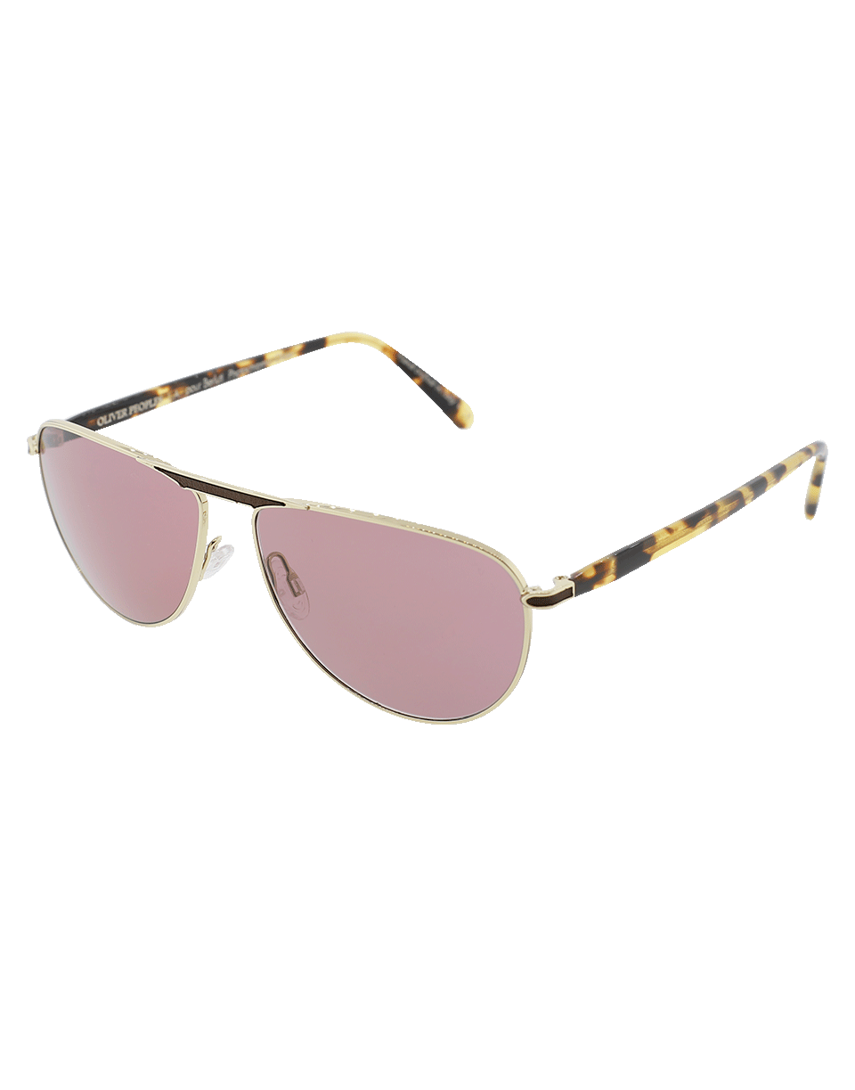 OLIVER PEOPLES-Conduit Sunglasses-GLD/PRPL